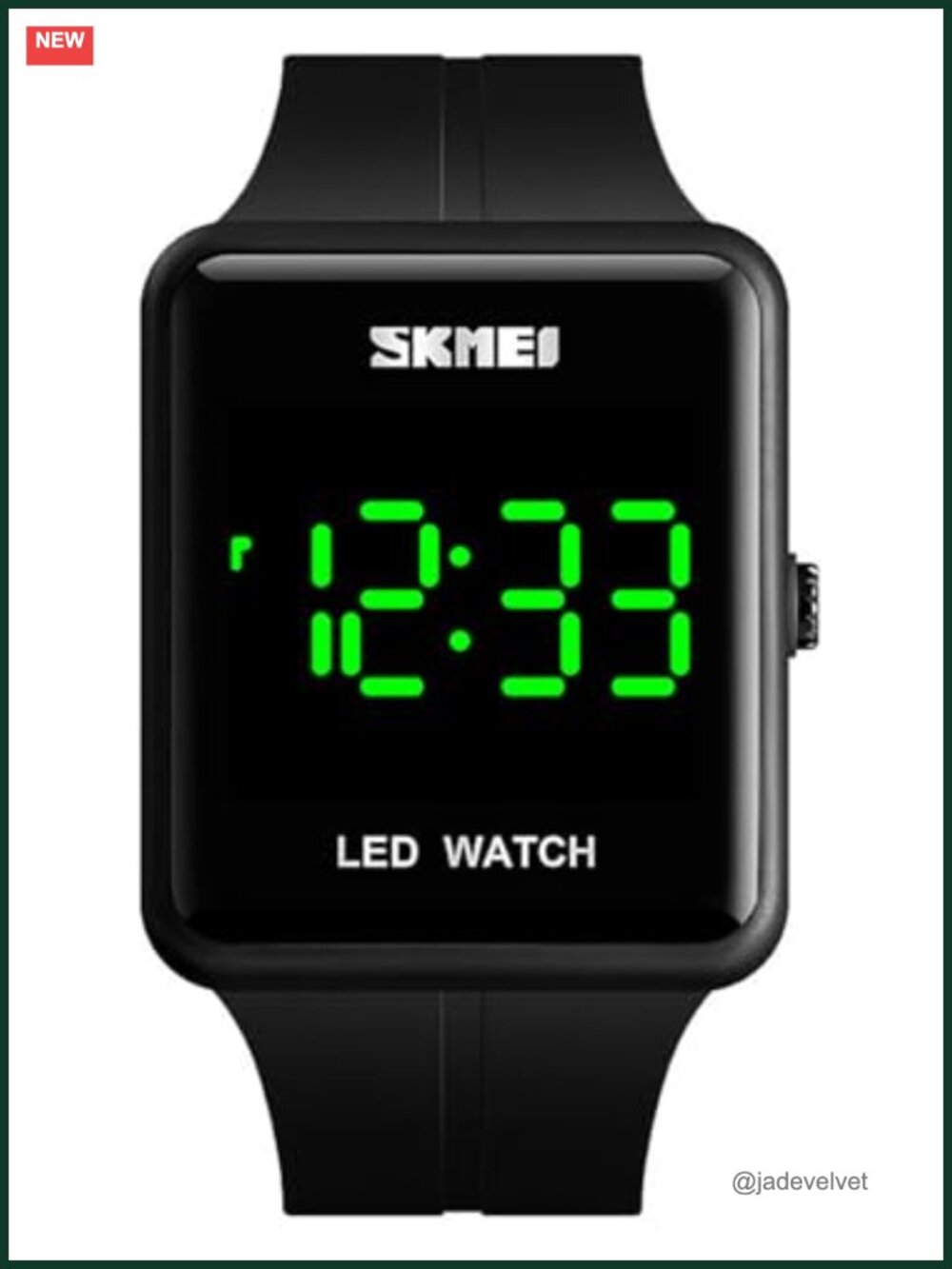 Large Face LED Digital Watch 3Bar Waterproof Unisex Sports Wristwatch